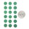 10x10mm Medium Green Four Leaf Clover Beads, 18 Loose Beads - GB-LB11